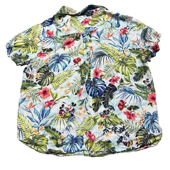 Tommy Bahama Disney Jungle Jubilee Women’s Shirt Size S Linen Button Up Hawaiian - Picture 2 of 6